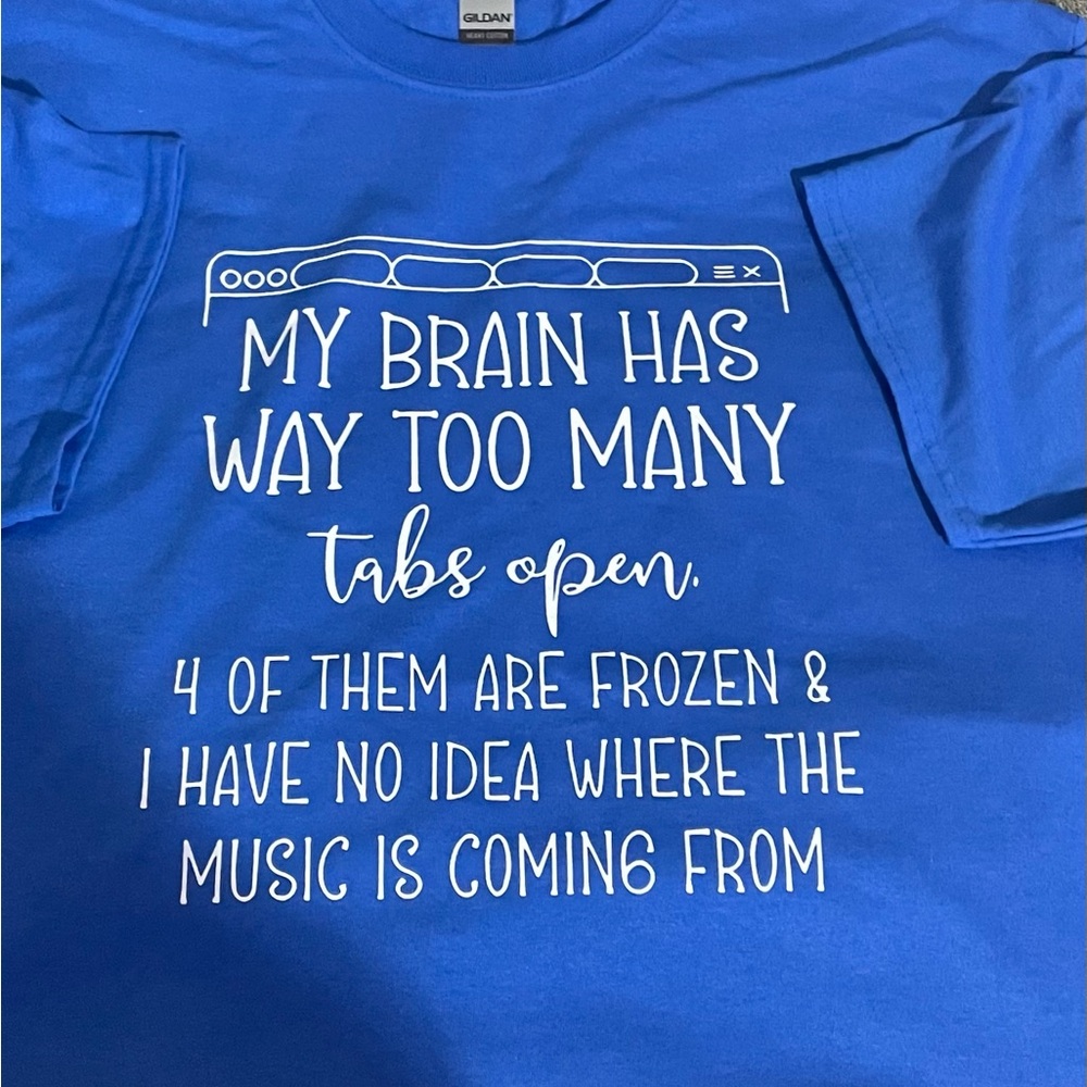Gildan ADHD Funny Graphic Tee Size Womens Large